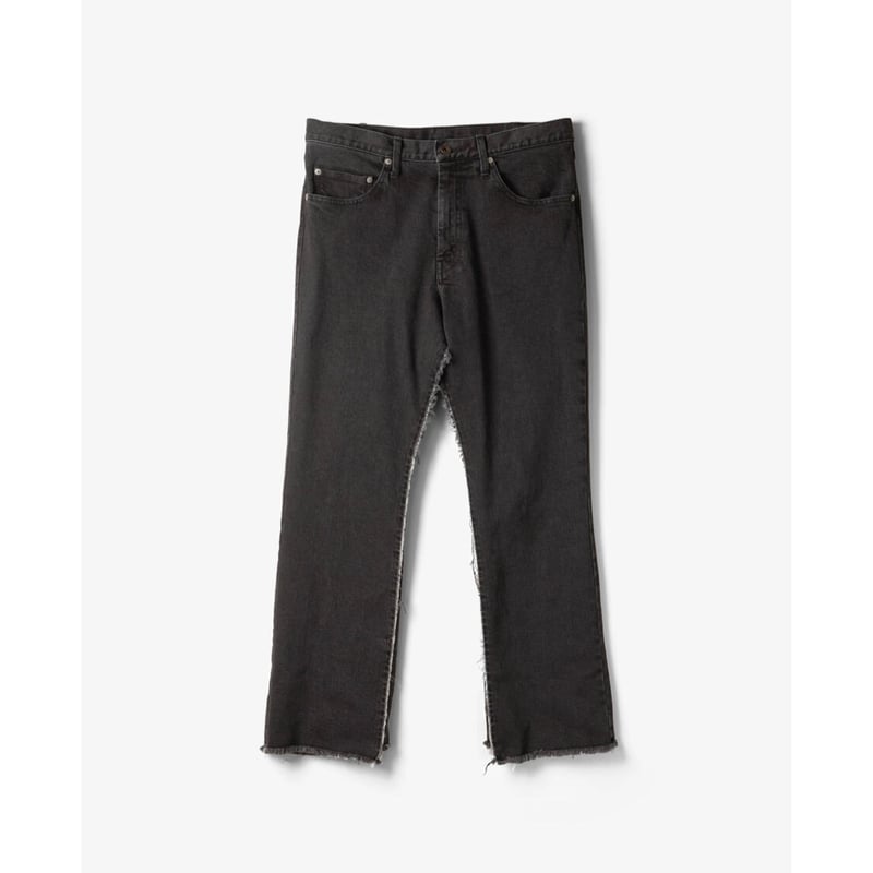 Name. : WASHED TWO SIDES DENIM FLARE PANTS | BI