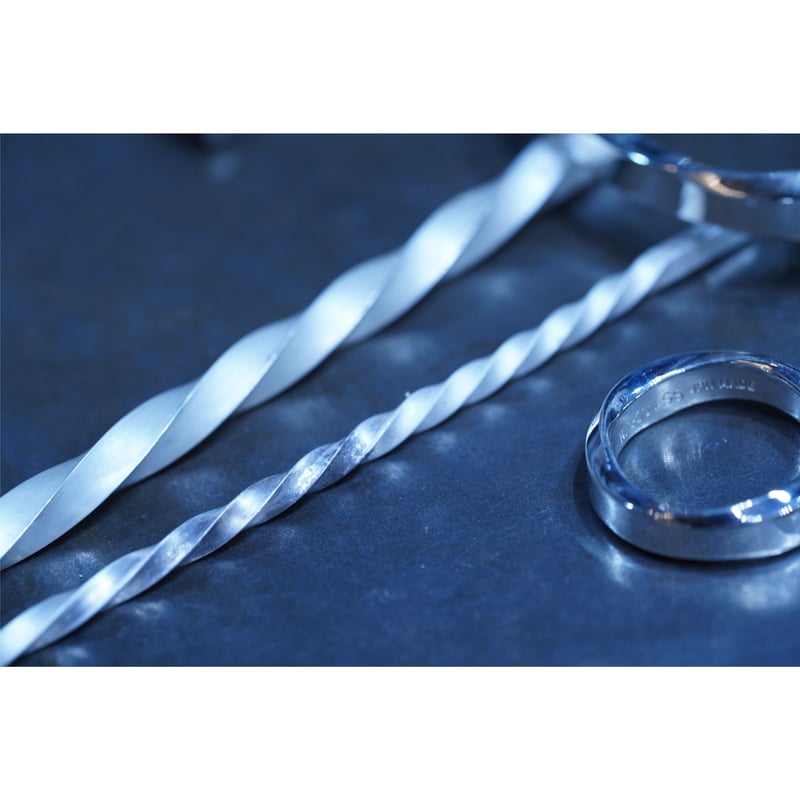 WAKAN SILVER SMITH Round ピアス PI-002 Round earring (Small) 線径3.5mm (左耳用) | WAKAN