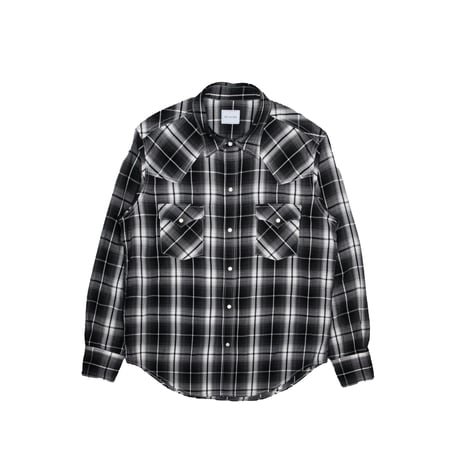 The Letters : WESTERN SHIRT -OMBRE CHECK RAYON-
