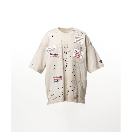 Maison MIHARA YASUHIRO : Embellished Sticker T-shirt