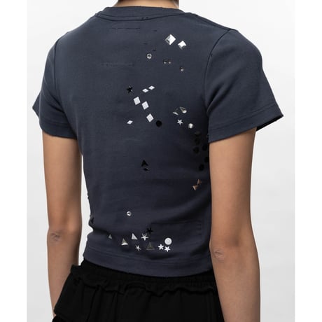 Maison MIHARA YASUHIRO : Embellished Sticker Mini T-shirt