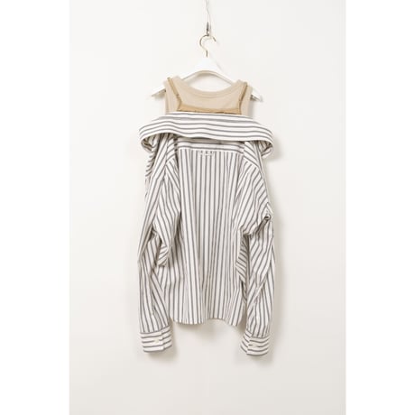 Maison MIHARA YASUHIRO : LAYERED STRIPE SHIRTS