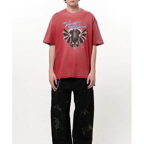 KAMIYA : "THE DARKNESS WILL DISAPPEAR" Distressed T-shirt