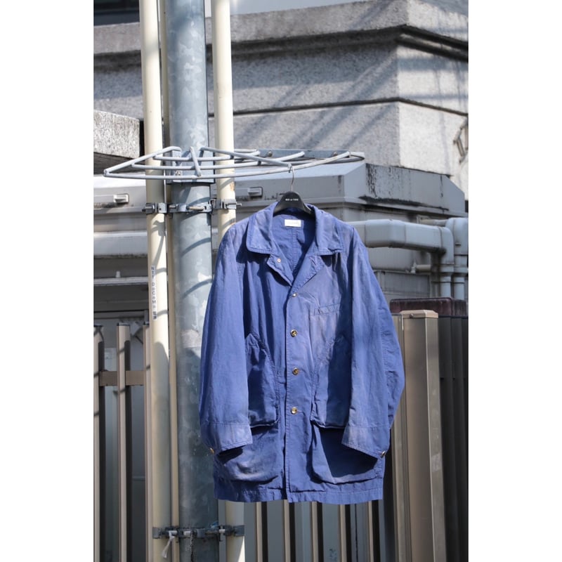 nabe BED j.w. FORD スカジャン 青/白 ノーカラー BED j.w FORD : GARMENT-DYE RAGLAN BLOUSON | BIR