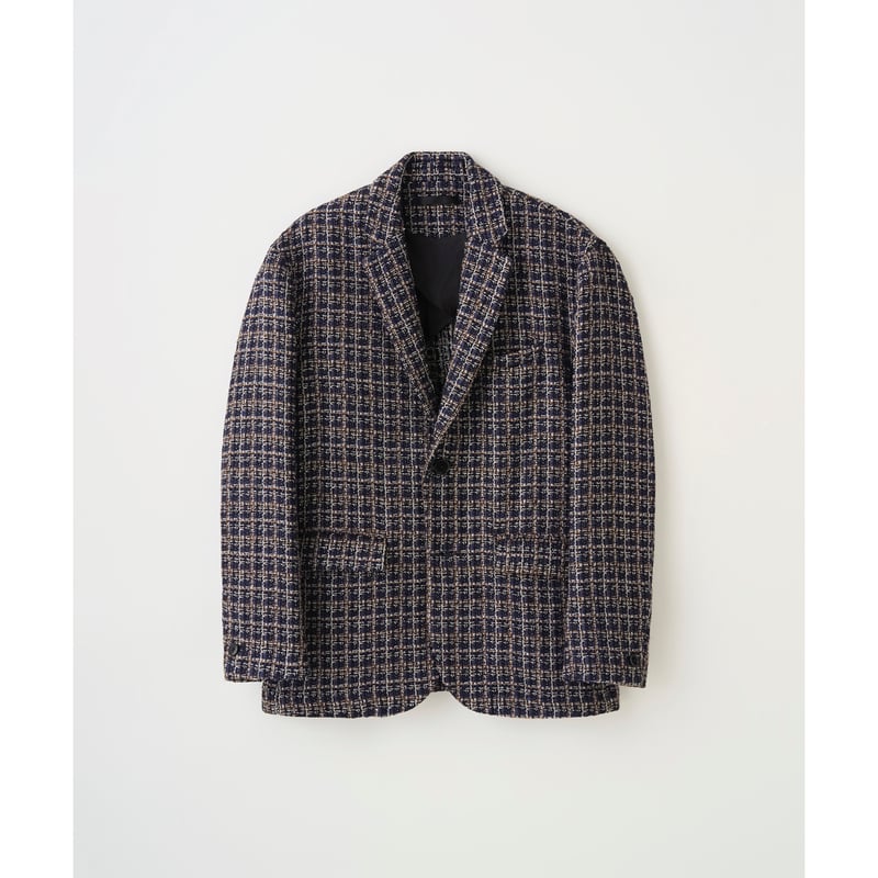 ジャケット・アウター dium. summer tweed over jacket Juha（ユハ） ブルゾン アウター SUMMER TWEED JACKET メンズ
