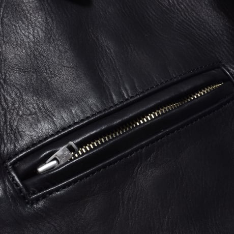 MINEDENIM : Leather Zipup JKT