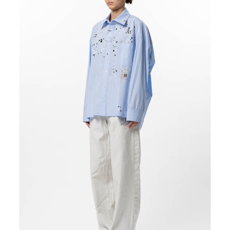 Maison MIHARA YASUHIRO : Embellished Stripe Shirt