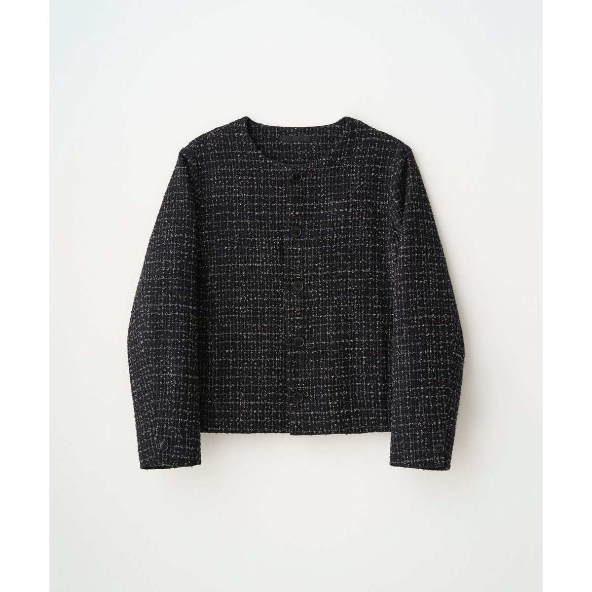 JUHA : FANCY TWEED NO-COLLAR JACKET | BIRTH DAY