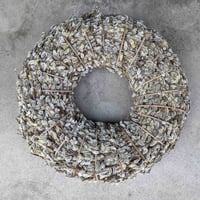 二名良日：猫柳のリース