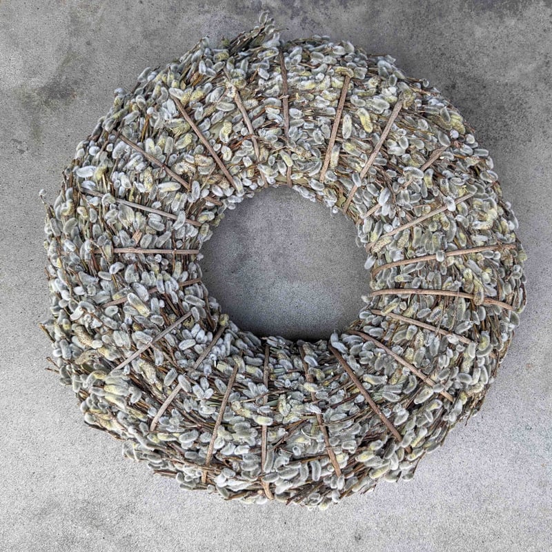 二名良日：猫柳のリース | nowaki