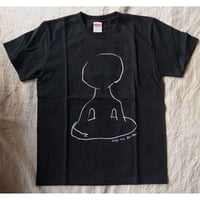 DOGU-SAN Tシャツ 黒x白（荒井良二）