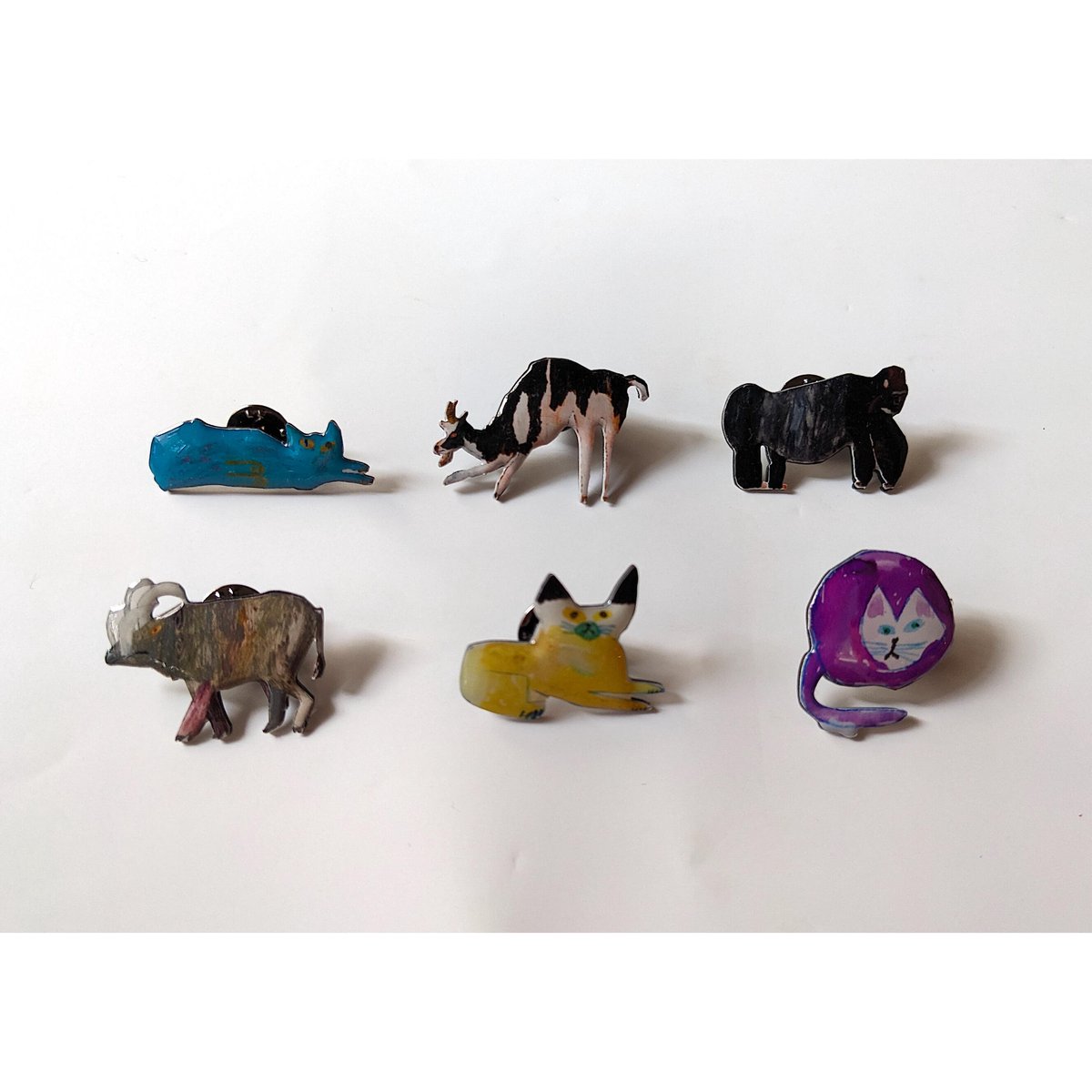 ミロコマチコ：ピンバッジA（1個から購入可能） | nowaki