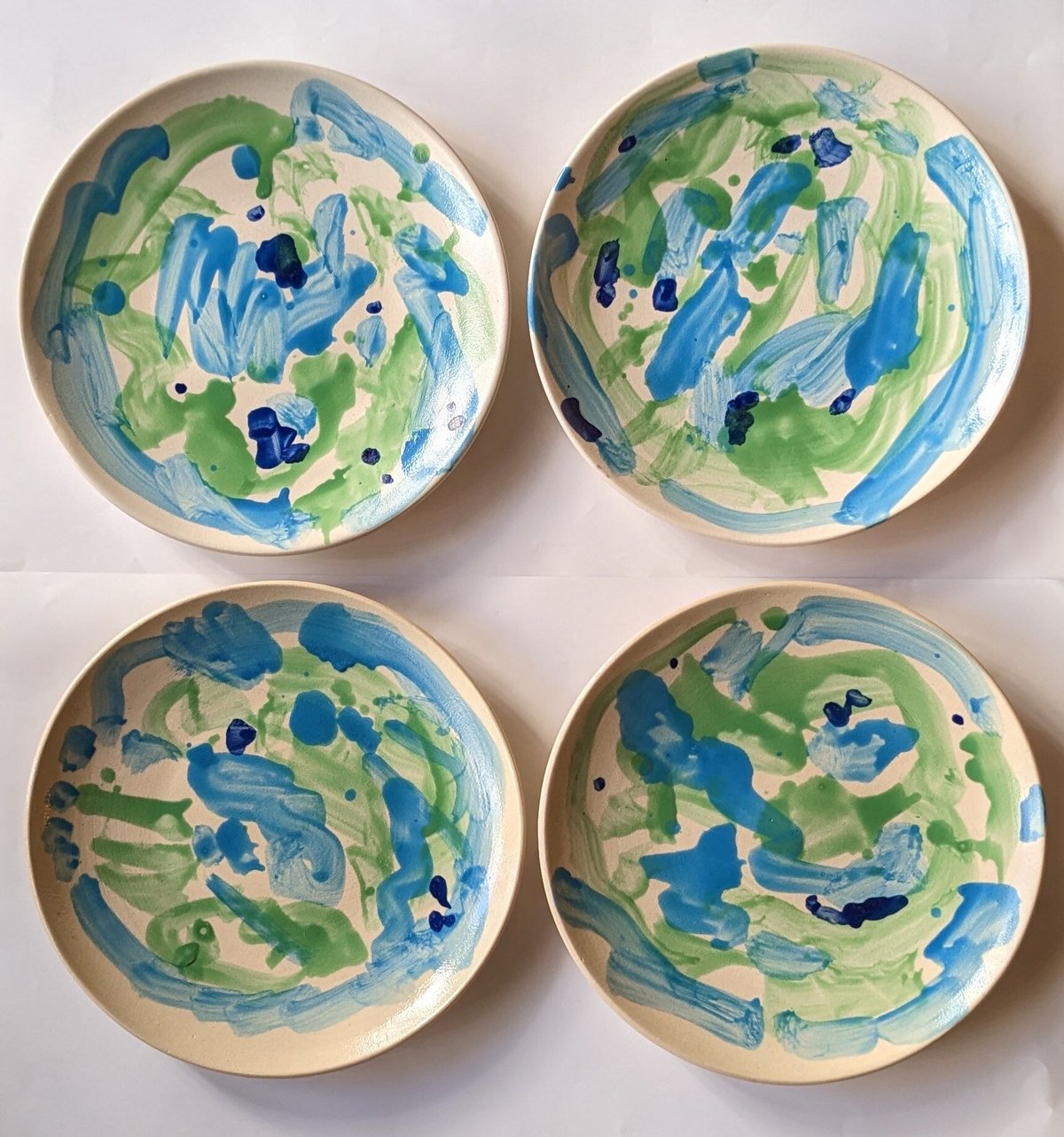 快山窯 塚本快示 青白磁鷺草文皿 共箱付 陶磁器 笠間焼 皿 窯元タカセ