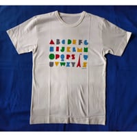 堀内誠一Tシャツ：「パリのアルファベット」Mサイズ