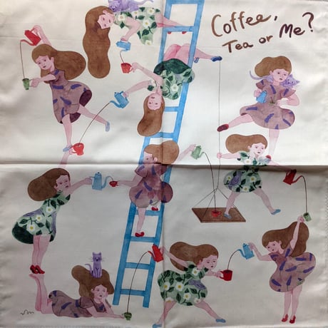 水沢そらハンカチ「Coffee, Tea or Me」