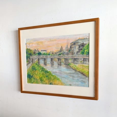 マメイケダ：「三条大橋」額付