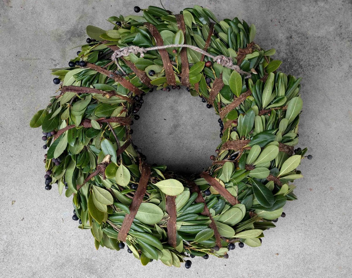 二名良日　黒竹　リース 二名良日：黒竹のリース | nowaki