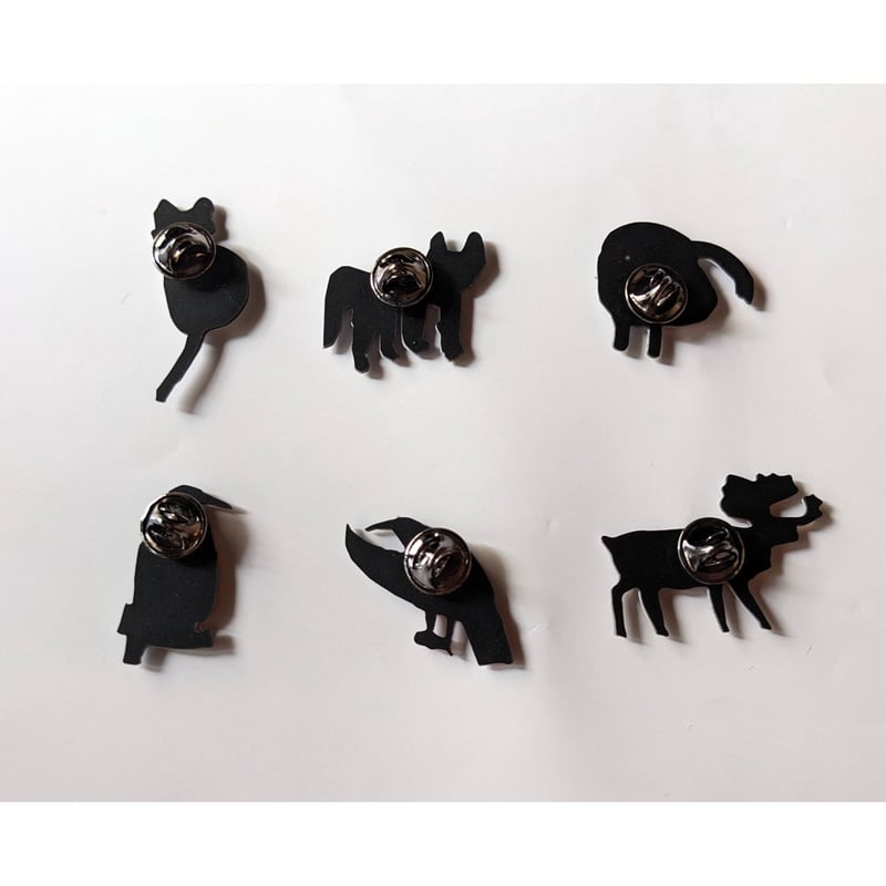 ミロコマチコ：ピンバッジB（1個から購入可能） | nowaki