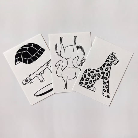 タケウマ：ステッカーセット（3種類1セットx３）