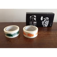 牧野伊三夫：マスキングテープ（鳥柄/飛騨産業）