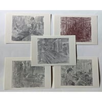 牧野伊三夫：活版ポストカードセット第4集
