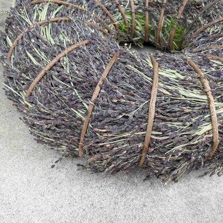 二名良日：黒米（古代米）のリース