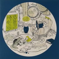 石黒亜矢子：絵本『九つの星』ポストカード「友達が来た」