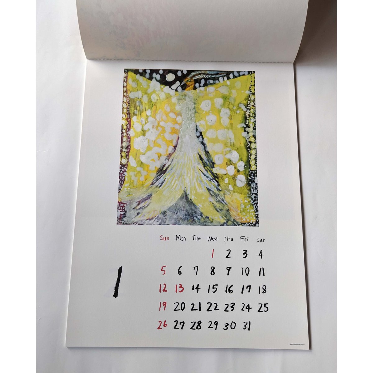 ミロコマチコ：壁掛けカレンダー2025（他のカレンダーも含め合計2部