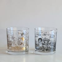 みなはむ：『よるにおばけと』グラス（gold/black）