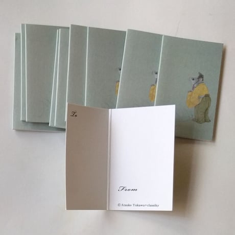 ユカワアツコ ：ミニカード（マッチ箱入り）5種類セット（各1個）
