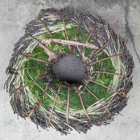 二名良日：黒米（古代米）のリース