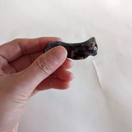 鈴木稔：箸置干支「猫」