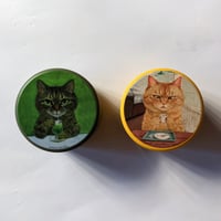 町田尚子：猫缶（小物入れ）「キジトラメロンソーダ」「ねこはるすばん」
