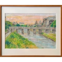 マメイケダ：「三条大橋」額付