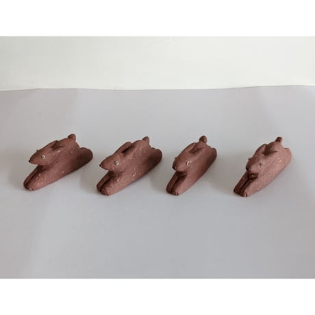 山極千真沙：干支縁起物オブジェ「卯」（ちゃうさぎ）