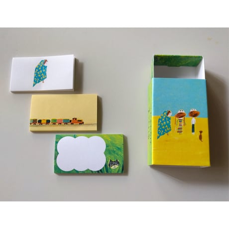 荒井良二『こどもたちはまっている』：マッチ箱（付箋3種入）