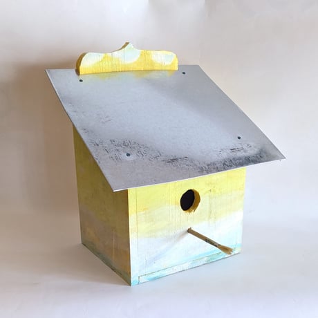 nakaban：立体「canary」（鳥の巣箱/黄）