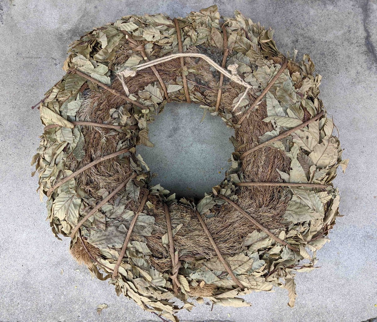 クリ　栗　栗の実　リース リース 松ぼっくり 雪 クリスマス Lサイズ Christmas Xmas Snowy