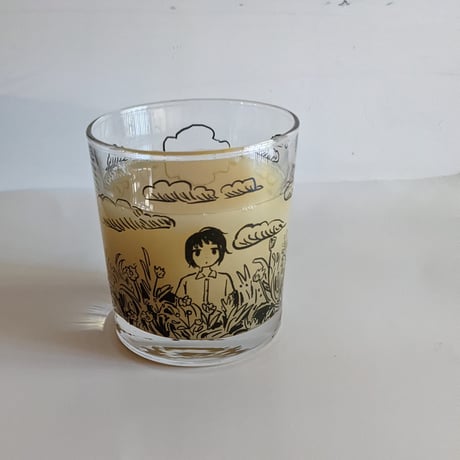 みなはむ：『よるにおばけと』グラス（gold/black）