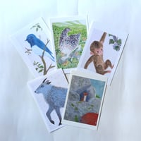 はせがわはっち：絵葉書「山のいきもの」その3