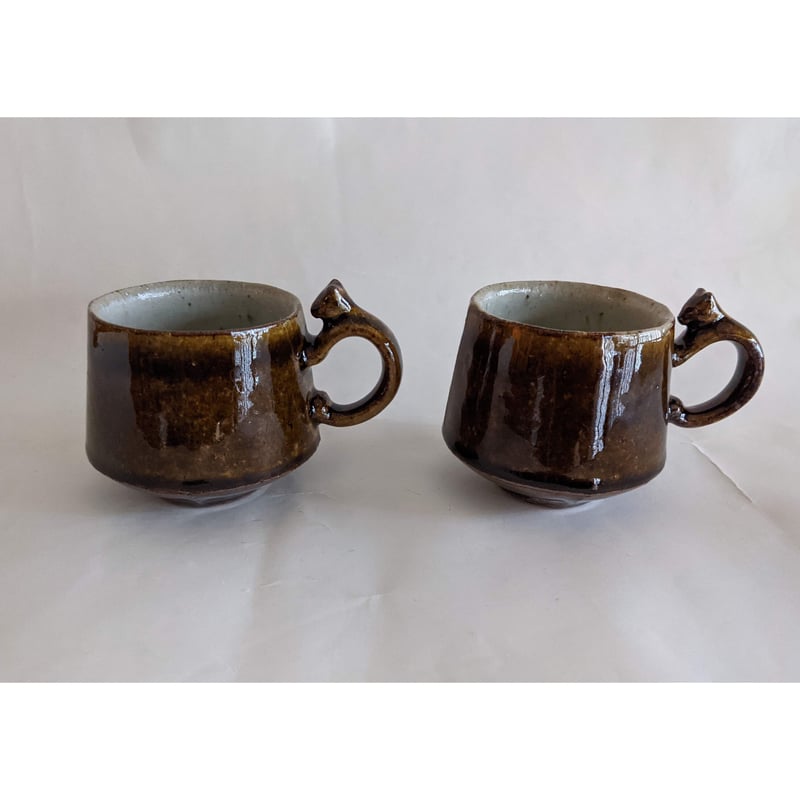 鈴木稔：猫取手マグカップ（小） | nowaki