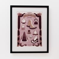 はまぎしかなえ：複製画「おばけカタログ」（シート）