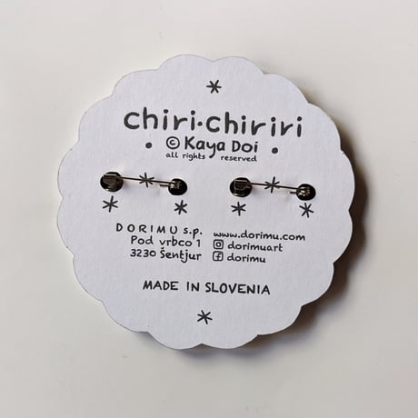 どいかや：「チリとチリリ」ブローチ