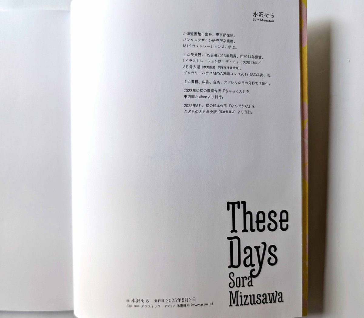 水沢そら作品集『These Days』＊サイン入り | nowaki