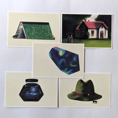 嶽まいこポストカードセット「Bouba & Kiki’s Collection」