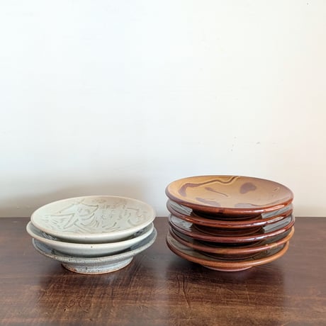 牧野伊三夫絵付皿：湯町窯