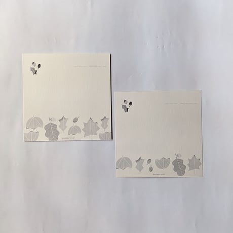 尾﨑浅子 (asakozirusi)：ポストカードセット６（正方形2枚）