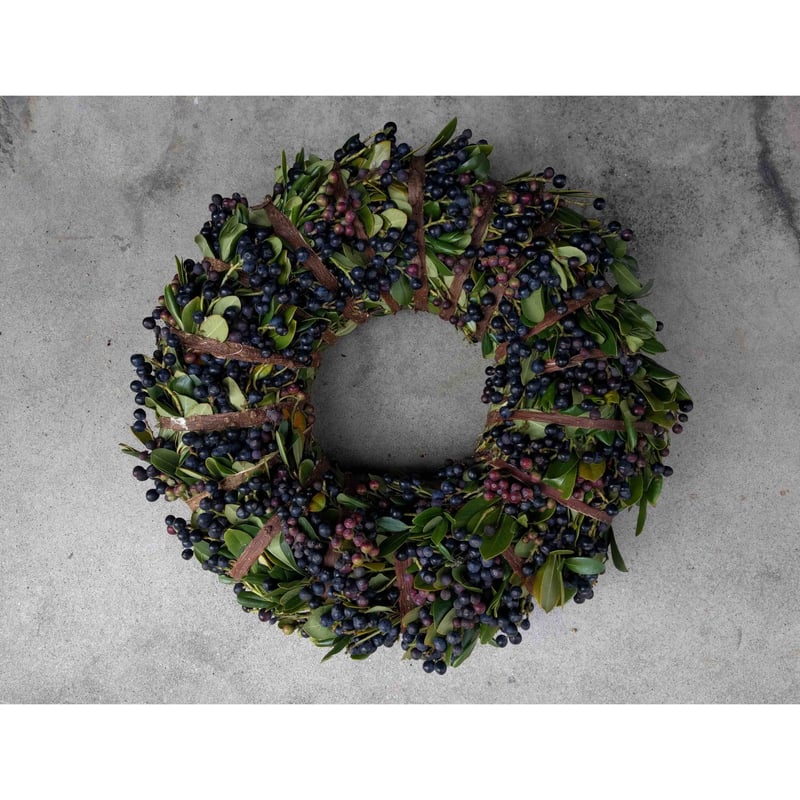 二名良日：車輪梅（しゃりんばい）のリース | nowaki