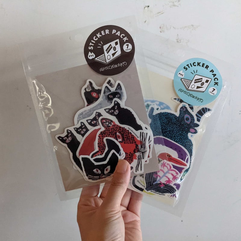 Salomon Mynx(ミンクス)158㎝おまけシール付 ミロコマチコ：ステッカーパック（ネコ・アマミオオシマ・ケモノ