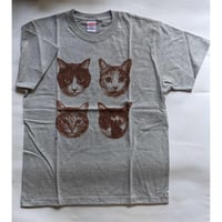 猫街ろまん  Tシャツ（ななはち）  グレー